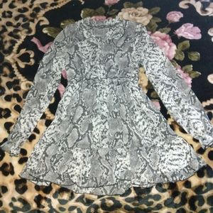 Snakeskin dress